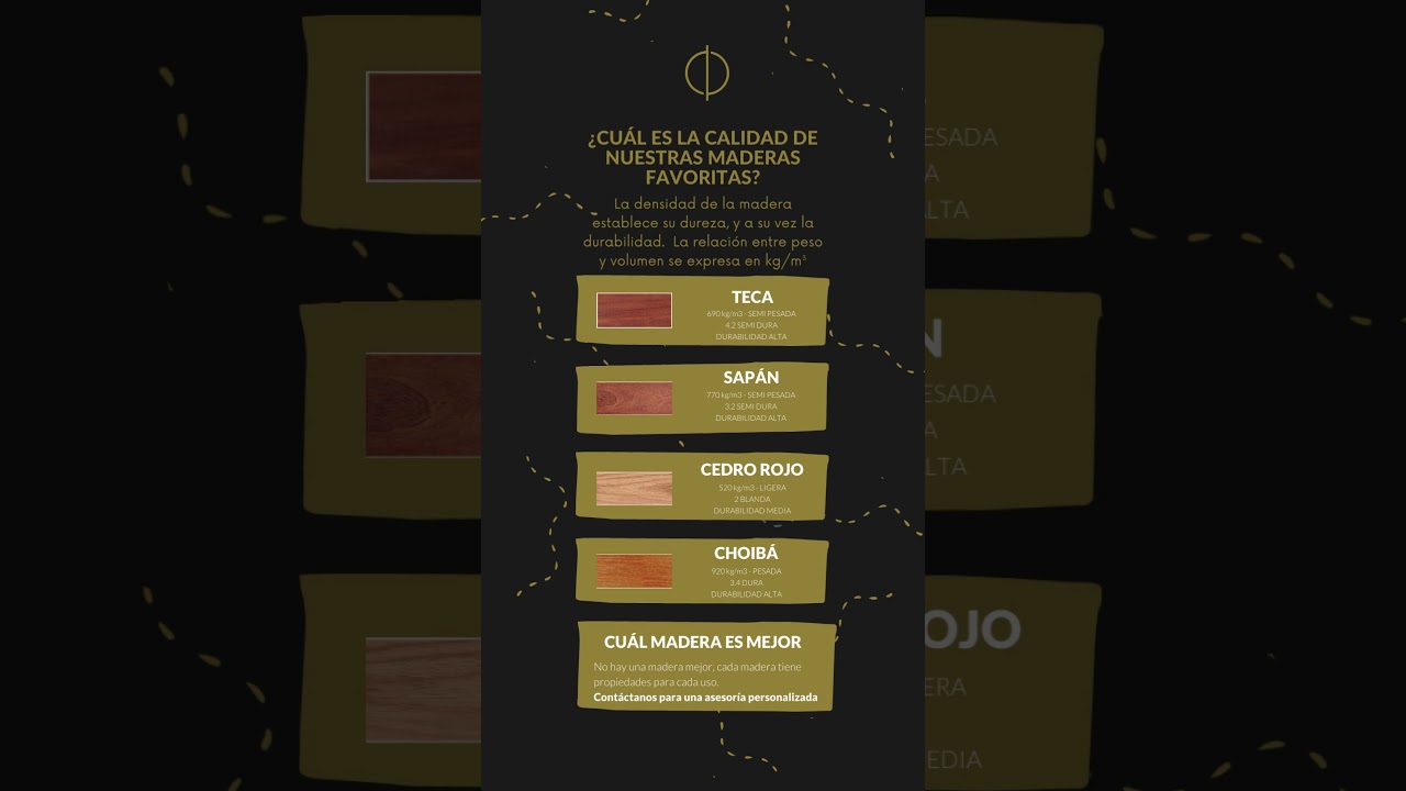 Cualidades técnicas de las mejores maderas para exteriores