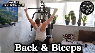 Natural Bodybuilding Best For HYPERTROPHY At 37yr Old Back & Biceps 💪