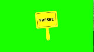 Fresse Schild - Green Screen Effect