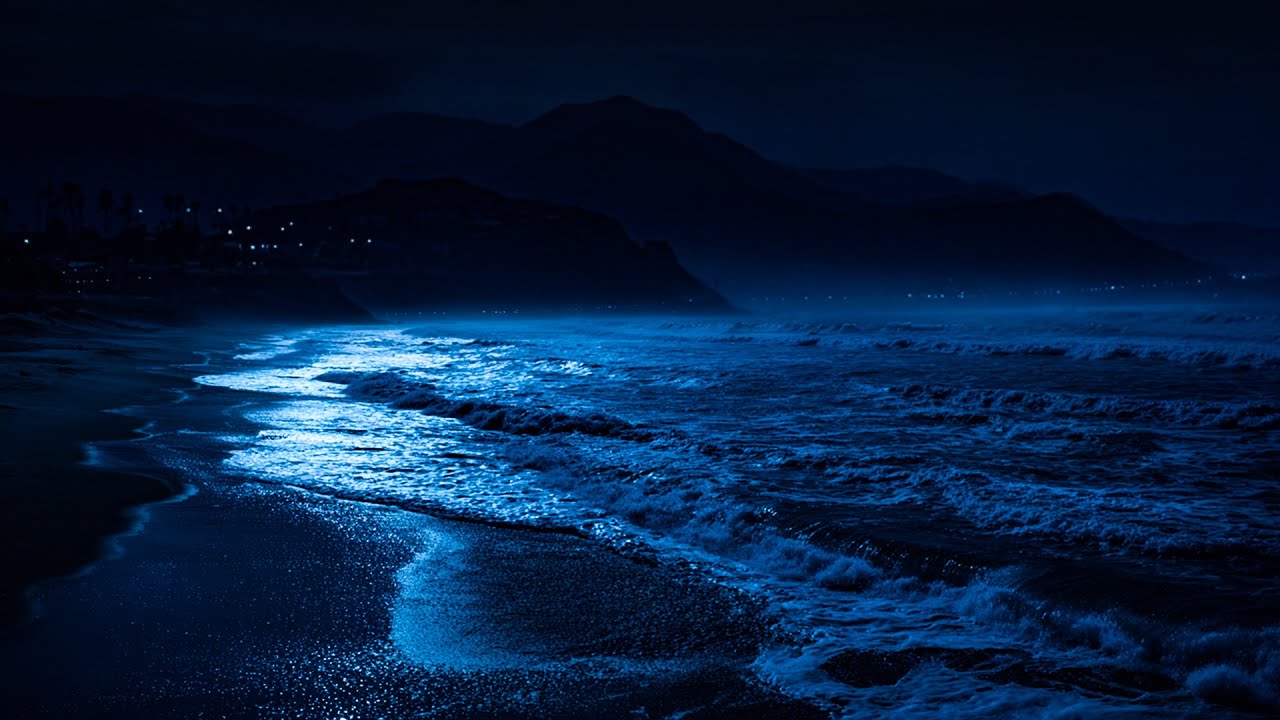 Ocean Waves for Mental Recovery | Night Ocean on Black Screen for Emotional Reset & Deep Rest