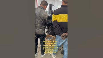 Testing the automatic ring making and welding machine R-6-300 with TIG welding function ZGTEK