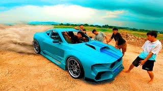 I Was Left By My Girlfriend, I Built A Ford Mustang Supercar from An Old Toyota