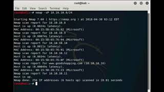 Services Enumeration using NMAP