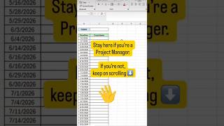 Build a countdown system for every project #exceltips #tutorial
