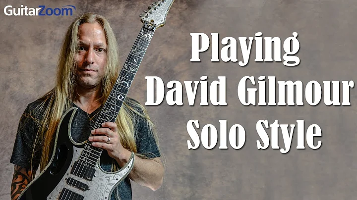 Playing David Gilmour Solo Style | Steve Stine | G...