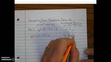 Converting from standard form to factored form