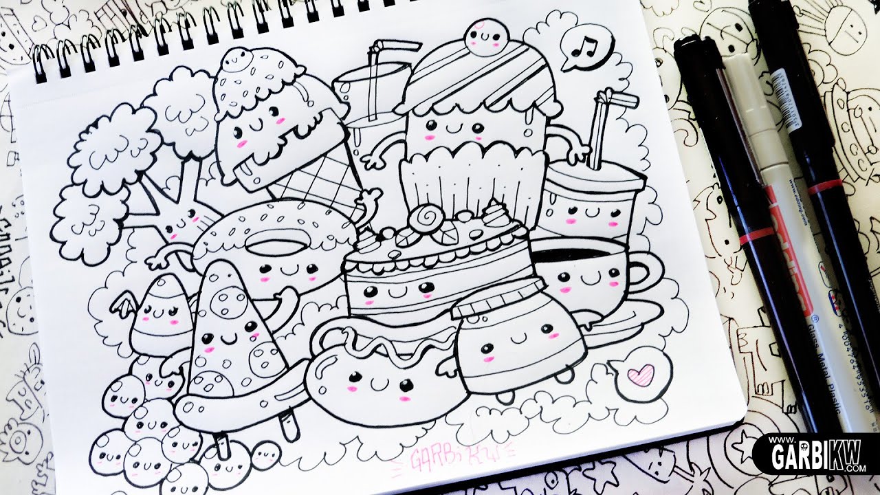 Kawaii Food - Hello Doodles - Easy and Kawaii Drawings by 