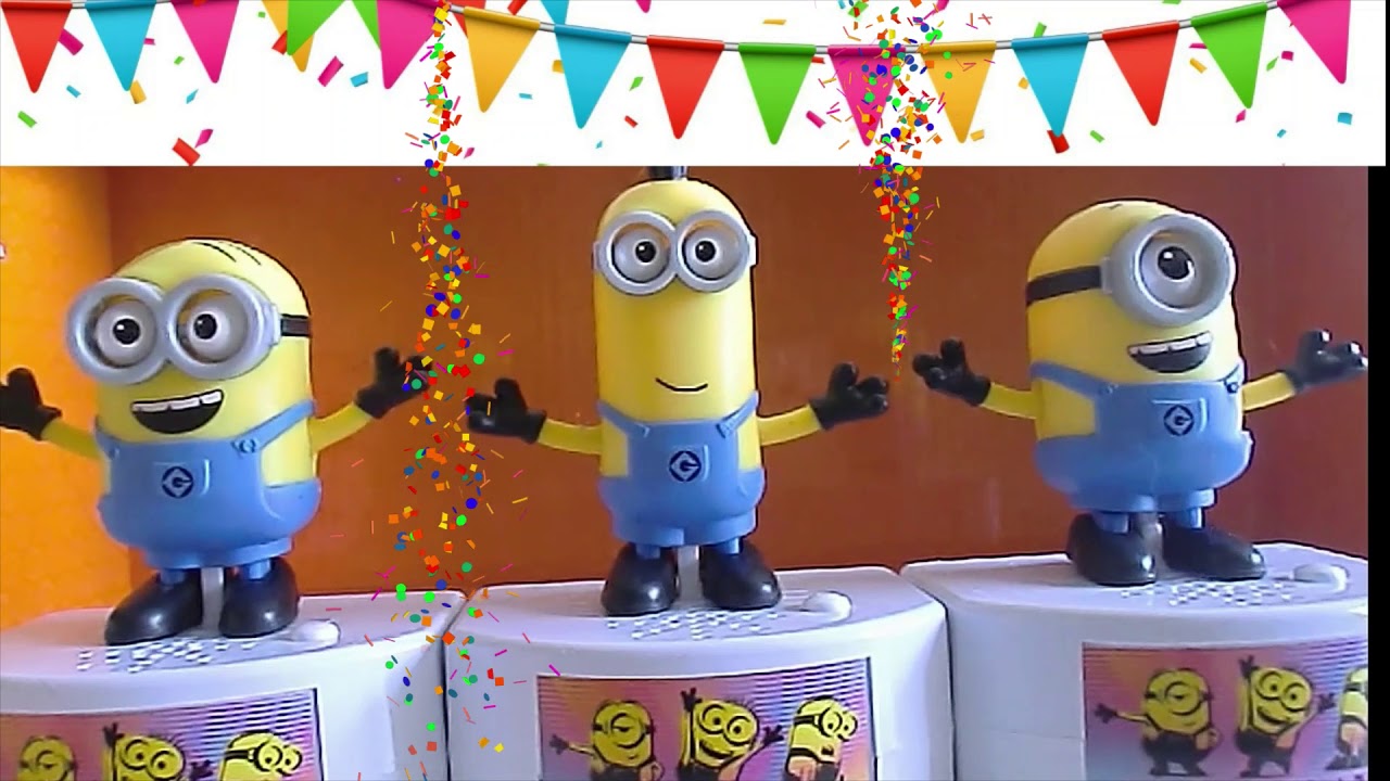 Minions Birthday Party: Birthday Song & Minions Sound Effects - YouTube