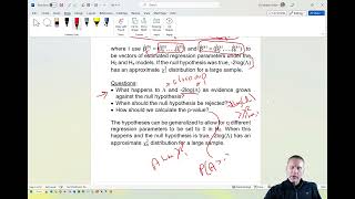 Logistic regression: hypothesis tests for regression parameters