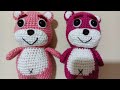 الدب لوتسو الجزء الثاني والاخير Tutorialamigurumicompleto Crochet 