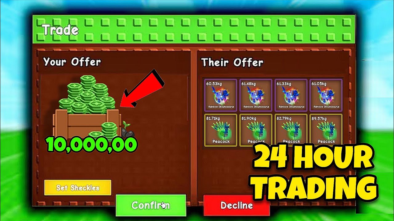 24 HOURS of TRADING = INSANE PROFIT?! 😳 | Grow a Garden New Update