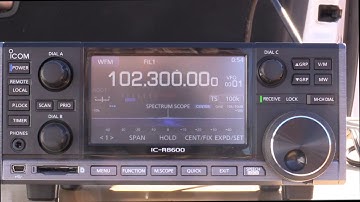 Outdoor FMDX - Icom R-8600 - 102.3FM
