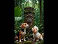 Dogs encounter Tiger in the jungle 🌳🐯  must watch ..