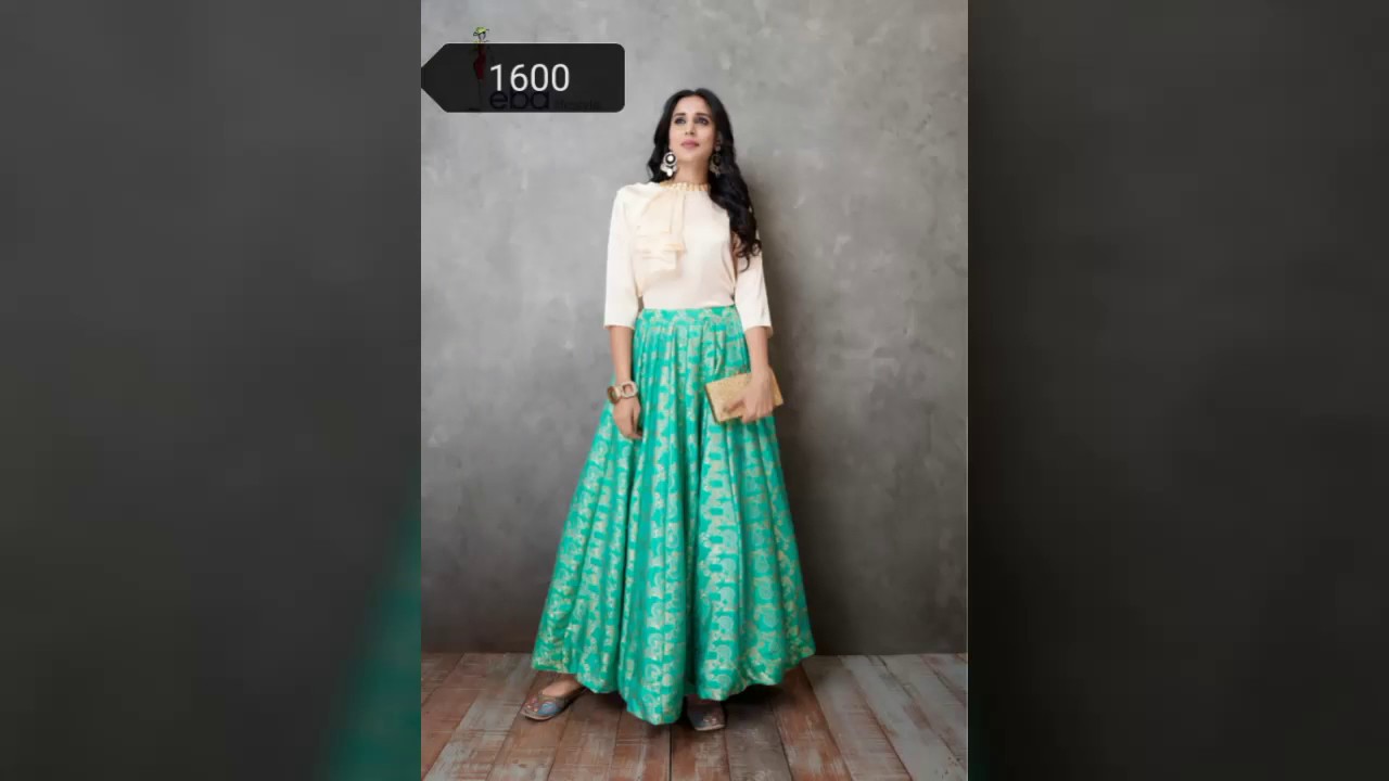 indo western skirt and top