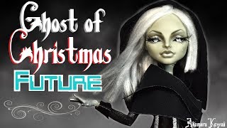 Ghost of Christmas yet to come/Future - A Christmas Carol inspired Doll Repaint Tutorial