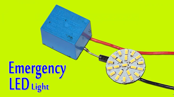 Automatic Emergency LED Light Circuit Using One Relay