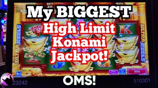 MY BIGGEST HIGH LIMIT KONAMI JACKPOT!  More Gold More Silver at @ParisLasVegas