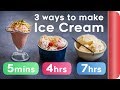 3 Ice Cream Recipes COMPARED (5 mins vs 4 hours vs 7 hours)