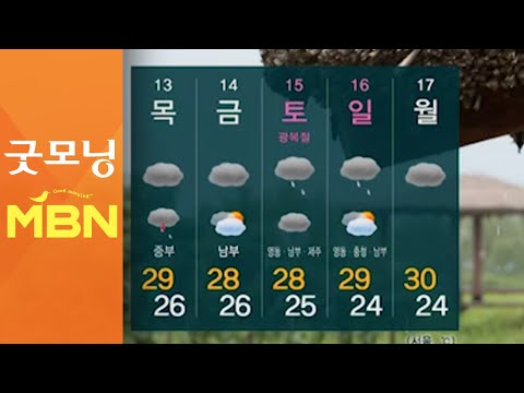 남부지방 열대야…장마 소강, 내륙 강한 소나기 [굿모닝 MBN]