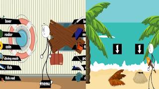 Stickman Escape The Island Vs Stickman Ship Escape  Android Gameplay. screenshot 3