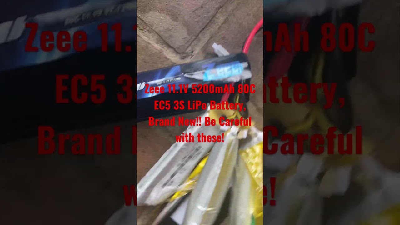 Zeee 11.1V 5200mAh 80C EC5 3S LiPo Battery, Brand New!! Be Careful with these!