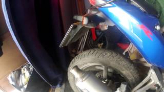 Running Honda Cbr 125 On Winter With Gianelli Exhaust