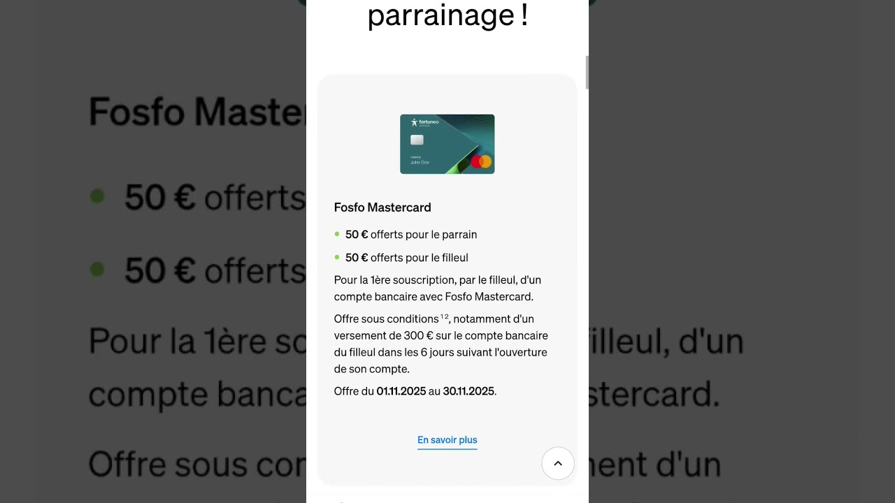code parrain Fortuneo