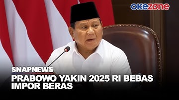 Keyakinan Presiden Prabowo Bahwa RI Tak Lagi Impor Beras di 2025