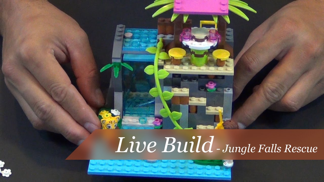 Live Build- Lego Friends Jungle Falls Rescue Set 