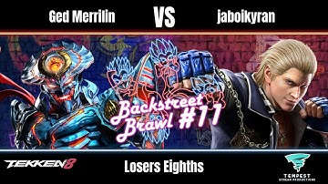 Ged Merrilin (Yoshimitsu) vs jaboikyran (Steve) - Tekken 8 Losers Eighths - Backstreet Brawl #11
