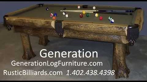 Mountain Log Cabin Pool Table