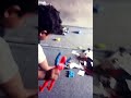 Playing with toys. Desi boy