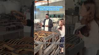 Introduce our clay core manufacturing process to African customers # Cast iron cookers # Burner head
