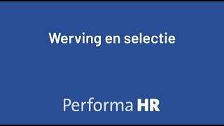 Werving En Selectie
