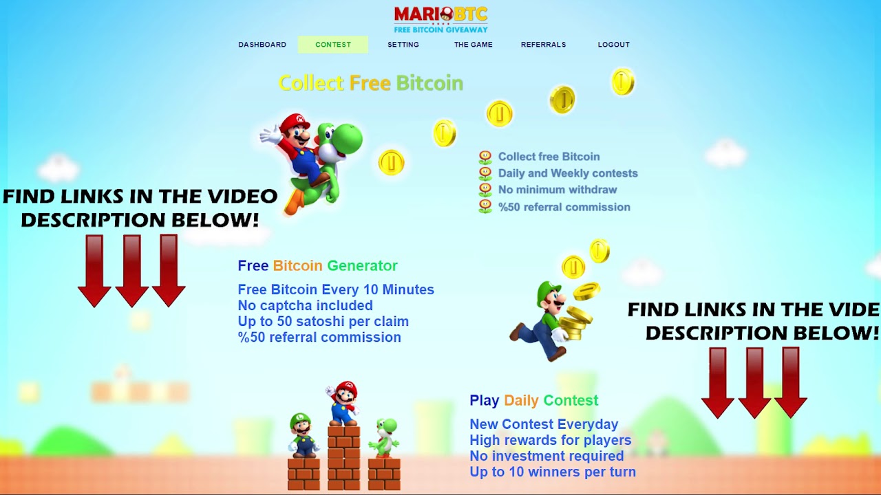 free bitcoin links