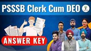 Answer Key | PSSSB Clerk - cum - DEO 2023 | Success Tree Punjab