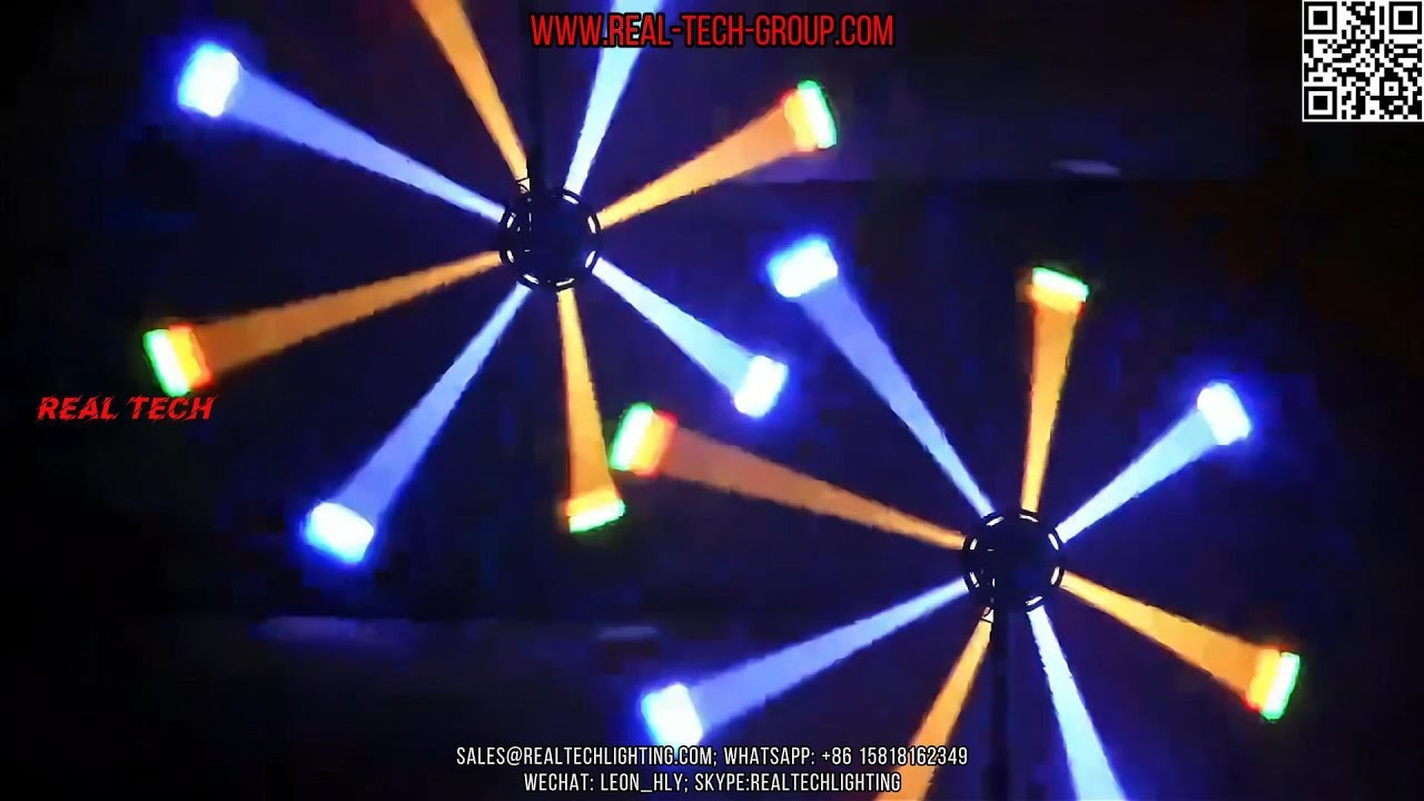 12x10W Hybrid LED Laser Octopus DJ Effect light 