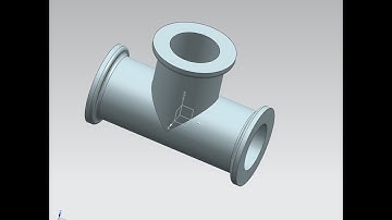 NX DESIGN WITH DIMESION OF PIPE FITTER
