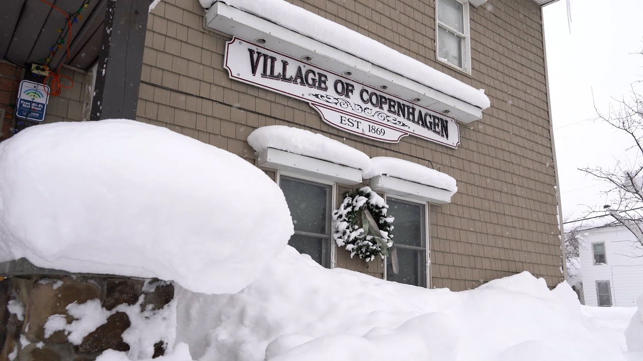 Insanely Deep Lake Effect Snow Buries Copenhagen, NY - 1/18/2024