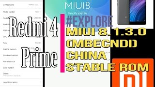 Xiaomi Redmi 4 Prime - MIUI8 CN Stable ROM & Apps