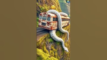 AI Travel Discovery | Python attacking Bus | Amazon Jungle #shorts #nature #art #trending #ai