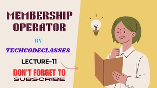 Membership Operator In Python#learnpython #programing_tutorial #coding #python #datascience