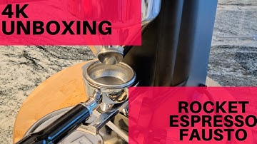 4K UNBOXING and FIRST IMRESSIONS ROCKET ESPRESSO FAUSTO New Coffee grinder in 2021