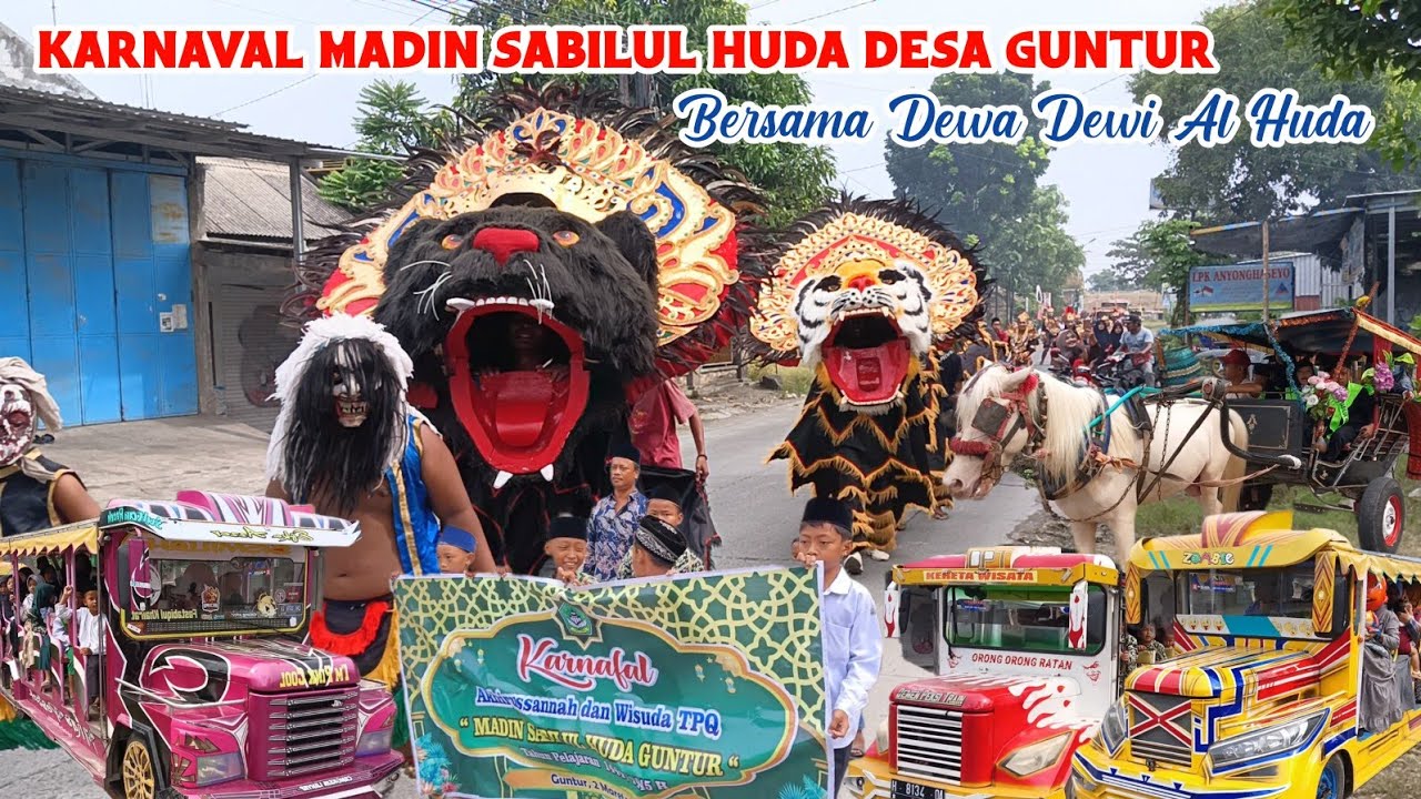 Barongan Dewa Dewi Karnaval MaDin Sabilul Huda Desa Guntur