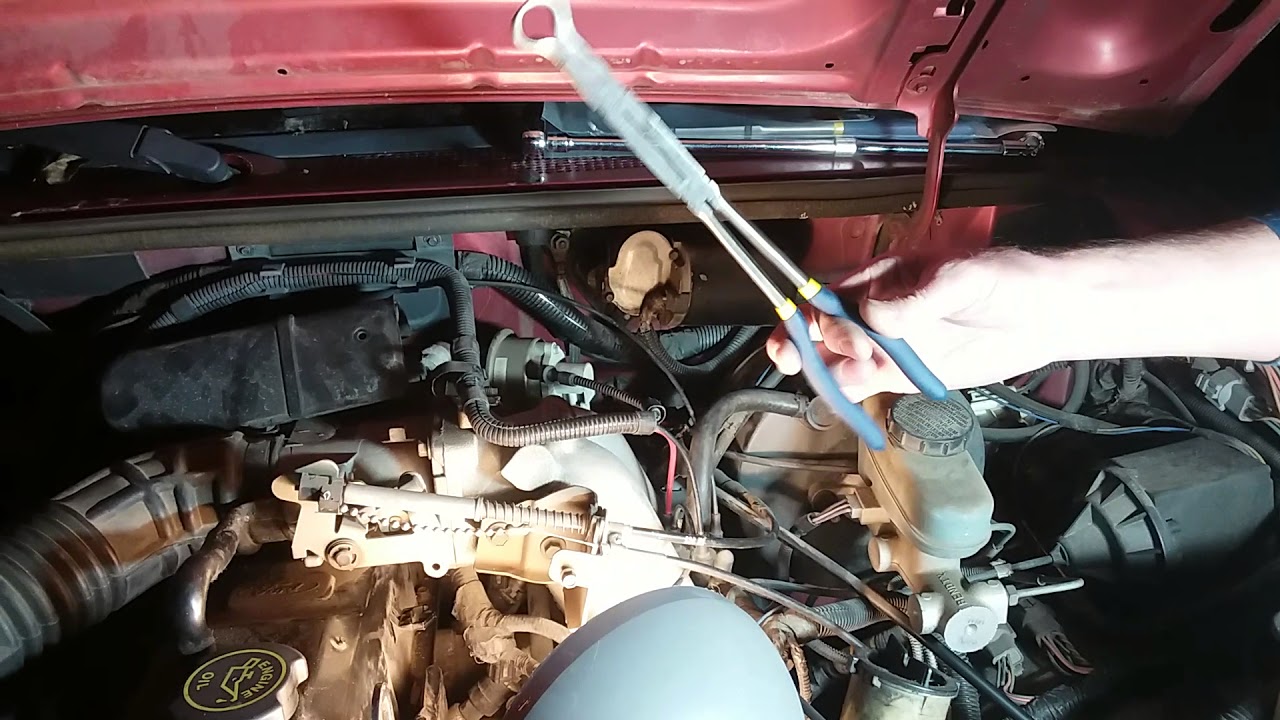Car repair changing the *** 8th spark plug on a 1991 2.3L Ford Ranger