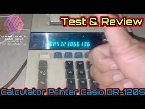 Test & Review Calculator Printer Casio DR-120S For Sale