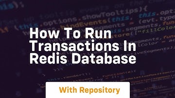 How to run transactions in redis database