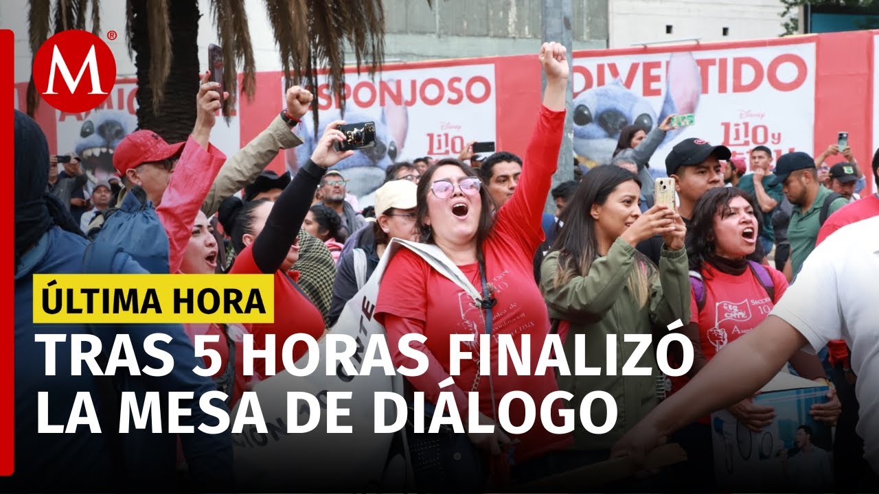 Concluye mesa de diálogo en Segob con la CNTE - YouTube