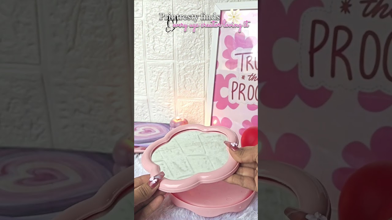 Cute Flower Mirror🤩 #shortvideo #ytshorts #viral #mirror