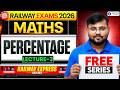 Railway Express Series 2026 | Maths Percentage Lecture - 3🔥| Maths by Sahil Sir
